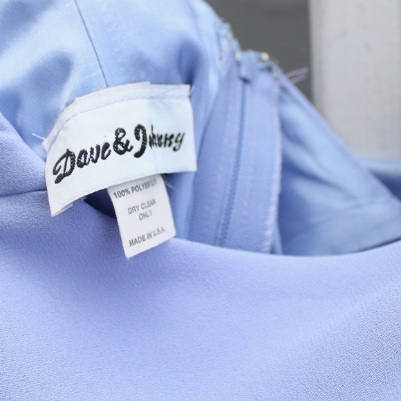 Dave & Johnny Y2K Periwinkle Purple Rhinestone Diamond Cocktail Dress​ Small - Picture 8 of 8